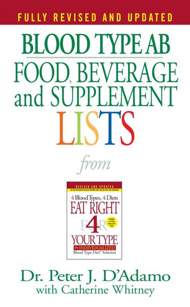 Produktbild: Blood Type AB Food, Beverage and Supplement Lists