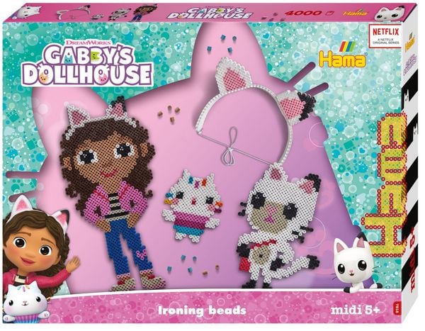 Produktbild: Hama B&uuml;gelperlen Kreativset GABBY'S DOLLHOUSE 4000 Perlen