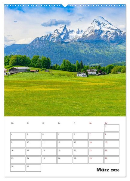 Produktbild: Urlaub in Oberbayern - zwischen Watzmann und Chiemsee (Wandkalender 2026 DIN A2 hoch), CALVENDO Monatskalender