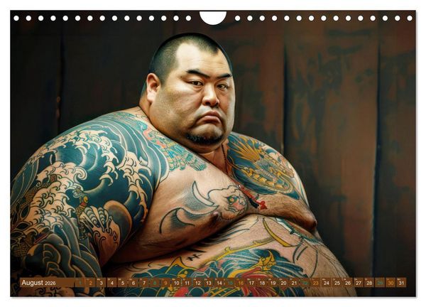 Produktbild: Sumo - Japans schwere Ringer (Wandkalender 2026 DIN A4 quer), CALVENDO Monatskalender