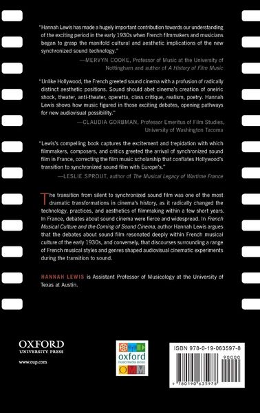 Produktbild: French Musical Culture and the Coming of Sound Cinema