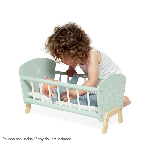 Produktbild: Puppenbett mit Hasenmotiv &ndash; F&uuml;r s&uuml;&szlig;e Tr&auml;ume