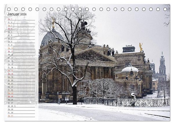 Produktbild: Wundersch&ouml;nes Dresden (Tischkalender 2026 DIN A5 quer), CALVENDO Monatskalender