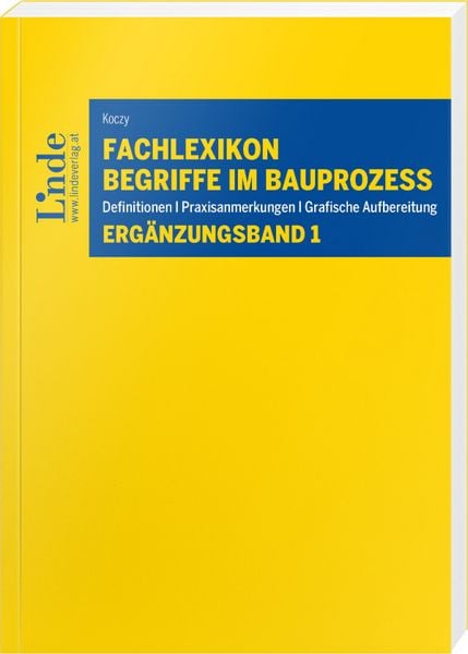 Produktbild: Fachlexikon Begriffe im Bauprozess &ndash; Erg&auml;nzungsband 1