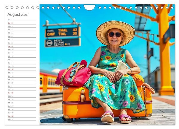 Produktbild: Renten-Turbo. Wenn der Ruhestand erst richtig Fahrt aufnimmt (Wandkalender 2026 DIN A4 quer), CALVENDO Monatskalender