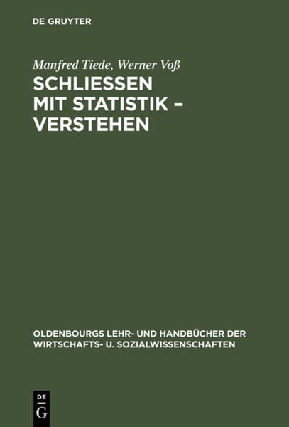 Produktbild: Schlie&szlig;en mit Statistik &ndash; Verstehen
