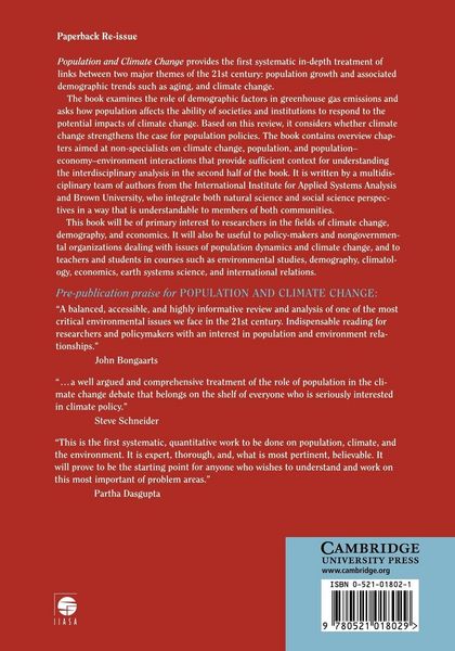 Produktbild: Population and Climate Change