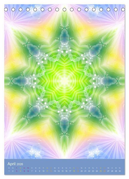 Produktbild: Lichtvolle Mandalas (Tischkalender 2026 DIN A5 hoch), CALVENDO Monatskalender