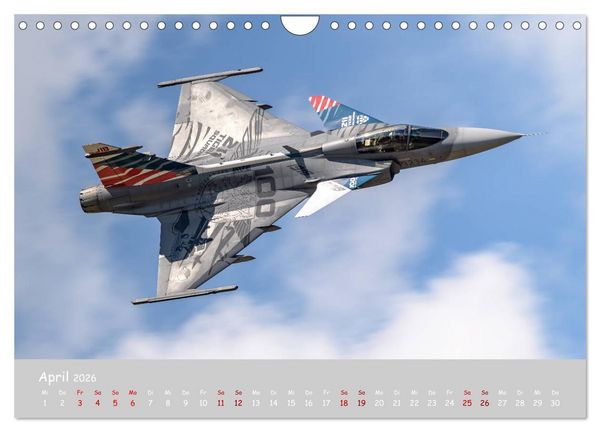 Produktbild: Saab Airpower (Wandkalender 2026 DIN A4 quer), CALVENDO Monatskalender