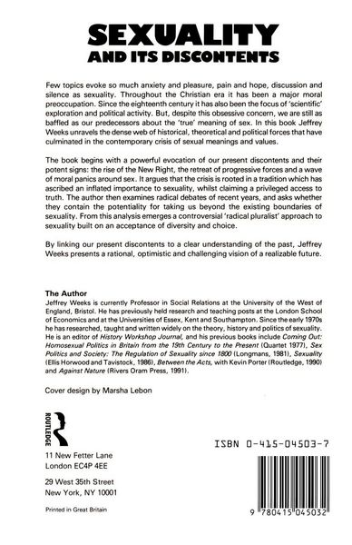 Produktbild: Sexuality and Its Discontents