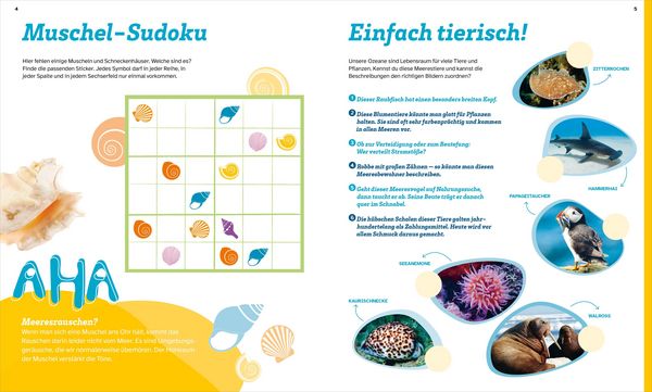 Produktbild: WAS IST WAS R&auml;tseln und Stickern: Ozeane