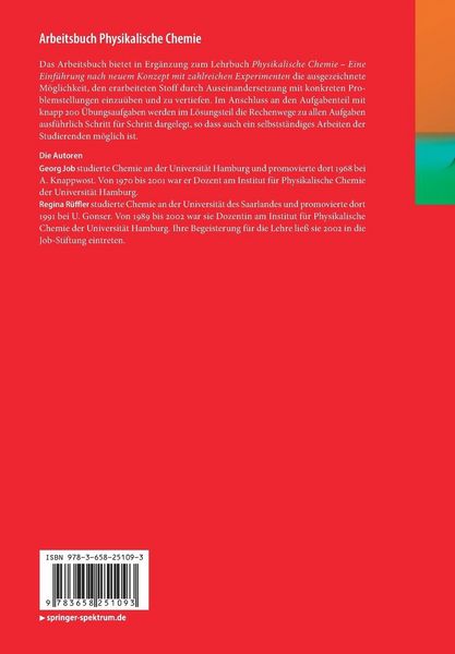 Produktbild: Arbeitsbuch Physikalische Chemie