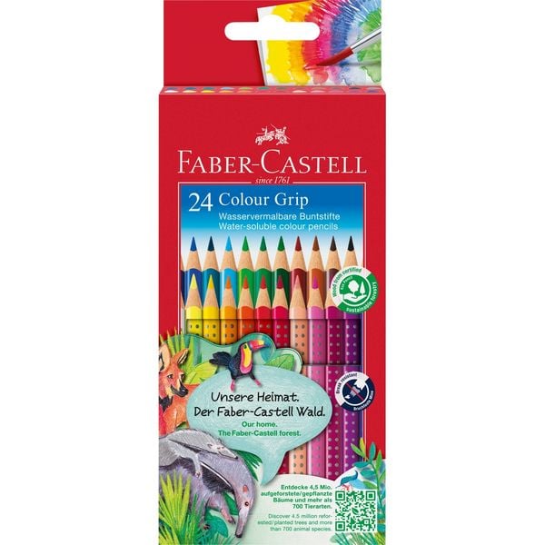 Faber-Castell Buntstifte Colour Grip 24er Set