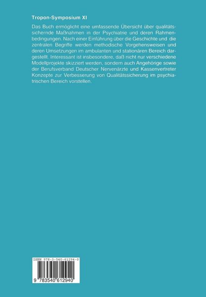 Produktbild: Qualit&auml;tssicherung in der Psychiatrie