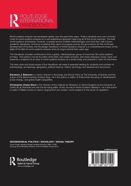 Produktbild: Routledge Handbook of World-Systems Analysis