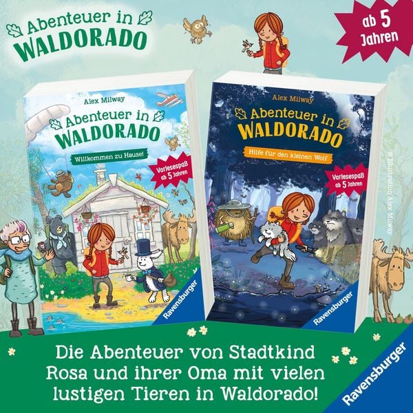 Produktbild: Abenteuer in Waldorado. Hilfe f&uuml;r den kleinen Wolf - Band 2