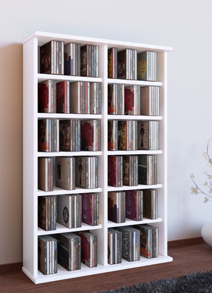 Produktbild: Holz CD DVD Stand Regal Schrank St&auml;nder Ronul