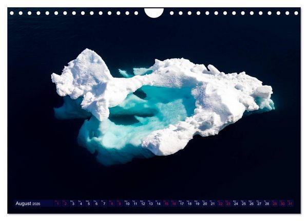 Produktbild: Antarctica Glaciers, seals and penguins (Wall Calendar 2026 DIN A4 landscape), CALVENDO 12 Month Wall Calendar