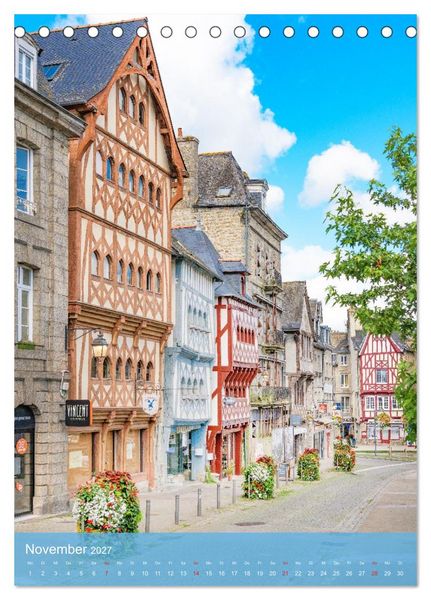 Produktbild: Bonjour Bretagne (Tischkalender 2027 DIN A5 hoch), CALVENDO Monatskalender