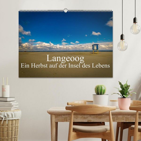 Produktbild: Langeoog &ndash; Ein Herbst auf der Insel des Lebens (Wandkalender 2026 DIN A2 quer), CALVENDO Monatskalender