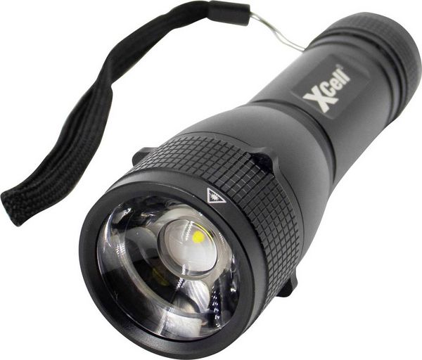 Produktbild: XCell 146362 146362 LED Taschenlampe mit Handschlaufe, mit Holster, mit Stroboskopmodus batteriebetrieben 500 lm 7 h 179 g