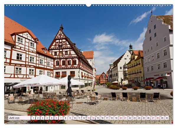 Produktbild: N&Ouml;RDLINGEN - Leben im Meteoritenkrater (Wandkalender 2026 DIN A2 quer), CALVENDO Monatskalender