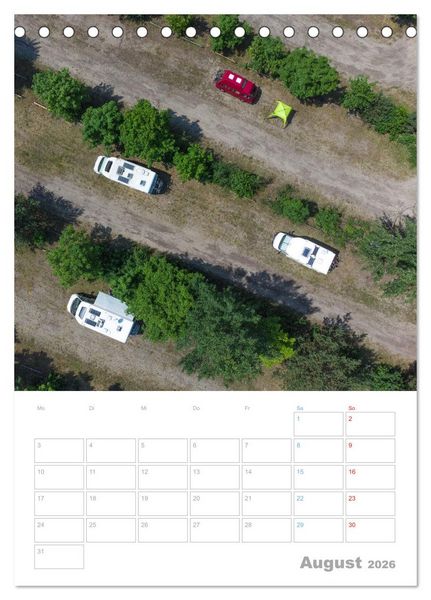 Produktbild: CAMPING-GL&Uuml;CK - Dein Urlaubsplaner (Tischkalender 2026 DIN A5 hoch), CALVENDO Monatskalender