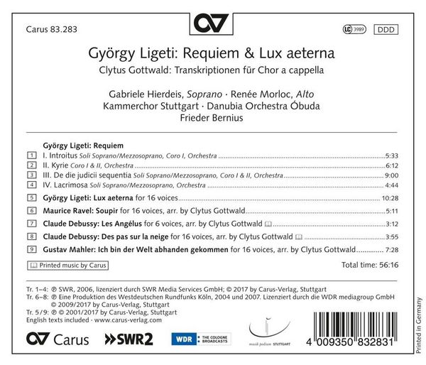 Produktbild: Hierdeis//Bernius/Kammerchor Stuttgart/Danubia Orc: Requiem