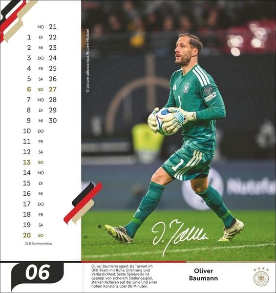 Produktbild: DFB M&auml;nner Postkartenkalender 2027