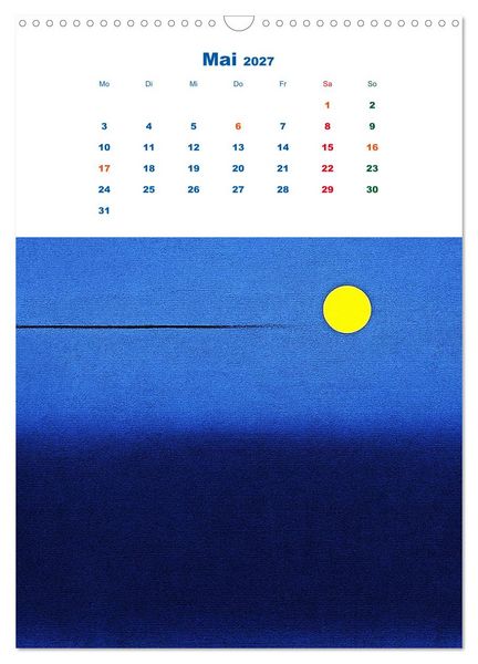 Produktbild: Minimal Art - Die Kunst des Weglassens + Farbfl&auml;chenmalerei - Reduktion als Ausdruck (Wandkalender 2027 DIN A3 hoch), CALVENDO Monatskalender