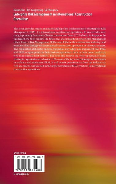 Produktbild: Enterprise Risk Management in International Construction Operations