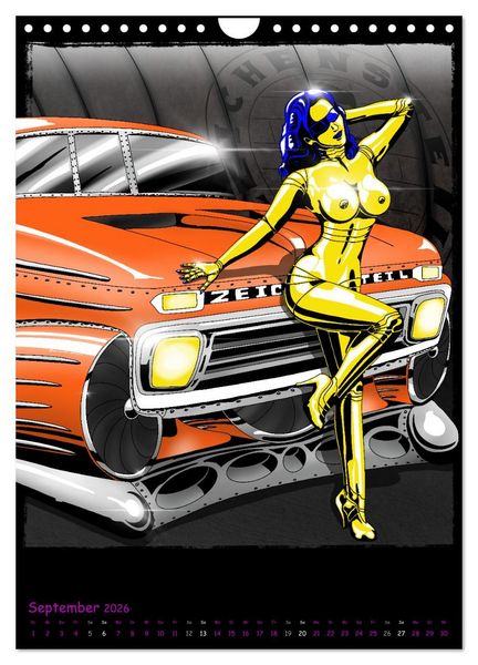Produktbild: CYBER PINUPS (Wandkalender 2026 DIN A4 hoch), CALVENDO Monatskalender