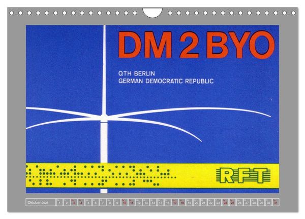 Produktbild: Amateurfunk in Ost-Berlin (Wandkalender 2026 DIN A4 quer), CALVENDO Monatskalender
