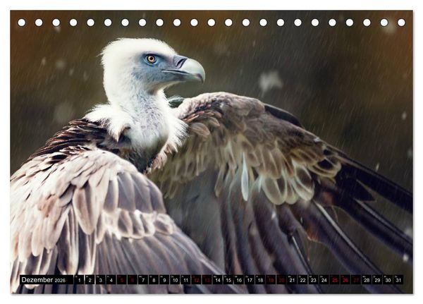 Produktbild: Wild Animals - Wilde Tiere (Tischkalender 2026 DIN A5 quer), CALVENDO Monatskalender