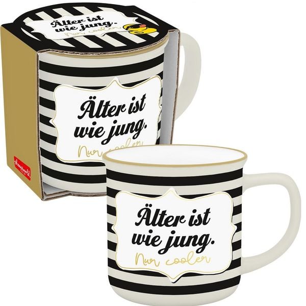 Sheepworld Becher mit Motiv Ente und Spruch
