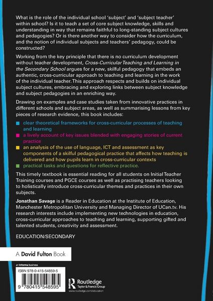 Produktbild: Cross-Curricular Teaching and Learning in the Secondary School