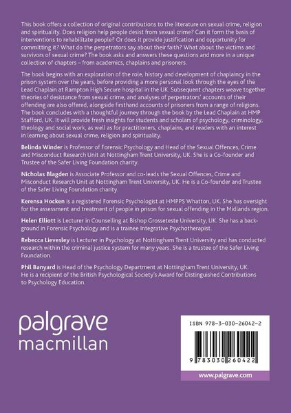 Produktbild: Sexual Crime, Religion and Spirituality