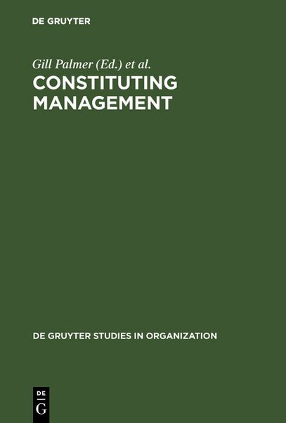Produktbild: Constituting Management