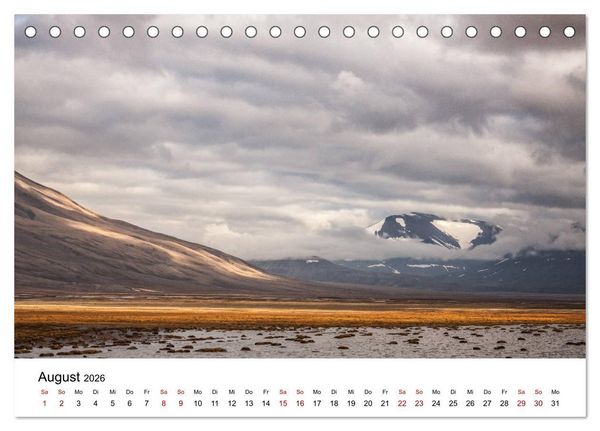 Produktbild: Spitzbergenkalender (Tischkalender 2026 DIN A5 quer), CALVENDO Monatskalender
