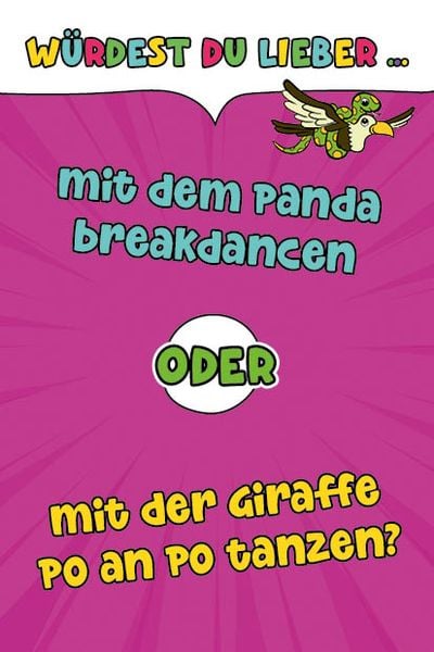 Produktbild: Kartenspiel: W&uuml;rdest du lieber...? Nashornstarke Fragen f&uuml;r Kids mit DIKKA