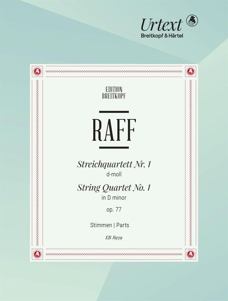 Produktbild: Raff, J: Streichquartett Nr. 1 op. 77