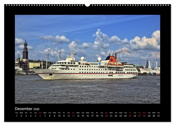 Produktbild: Destination Hamburg 2026 (High Quality Premium Wall Calendar 2026 DIN A2 landscape),CALVENDO 12 Month Wall Calendar