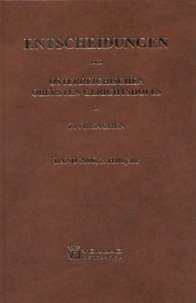 Produktbild: Entscheidungen des &Ouml;sterreichischen Gerichtshofes in Zivilsachen