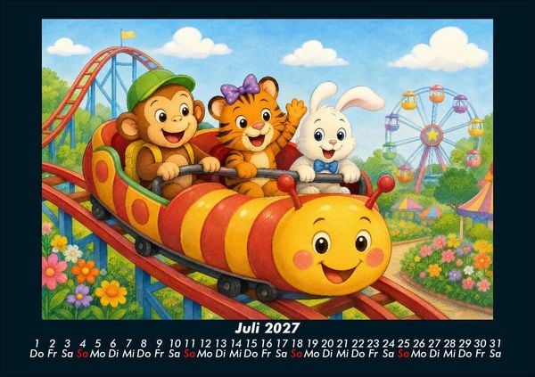 Produktbild: Ein Jahr voller Freizeitpark-Abenteuer 2027 Fotokalender DIN A5