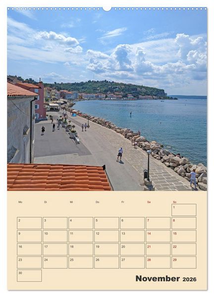 Produktbild: Piran, Sloweniens Perle am Mittelmeer (Wandkalender 2026 DIN A2 hoch), CALVENDO Monatskalender