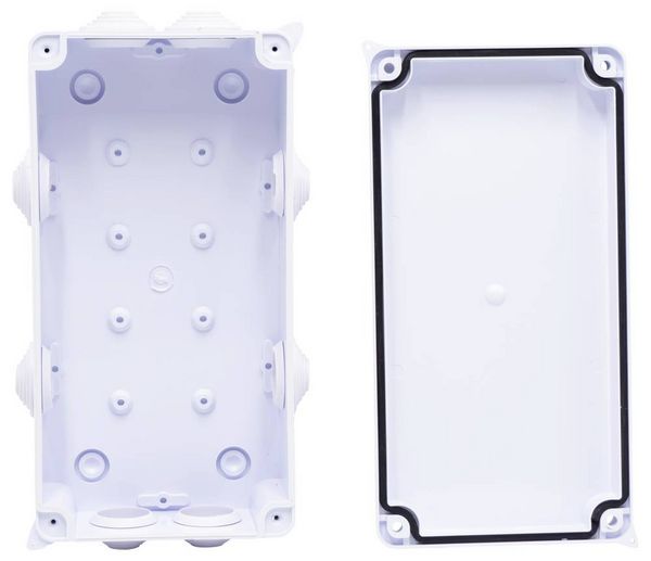 Produktbild: TRU COMPONENTS TC-RA 200x100x70 TC-10239052 Installations-Geh&auml;use ABS Kunststoff Wei&szlig; 1St.