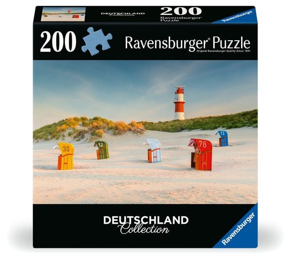 Produktbild: Erwachsenenpuzzle 200 Teile - Leuchtturm hinter der D&uuml;ne auf Borkum