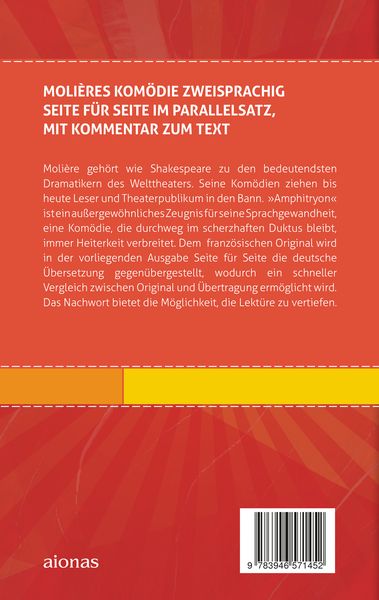 Produktbild: Amphitryon: Moli&egrave;re. Zweisprachig: Franz&ouml;sisch-Deutsch