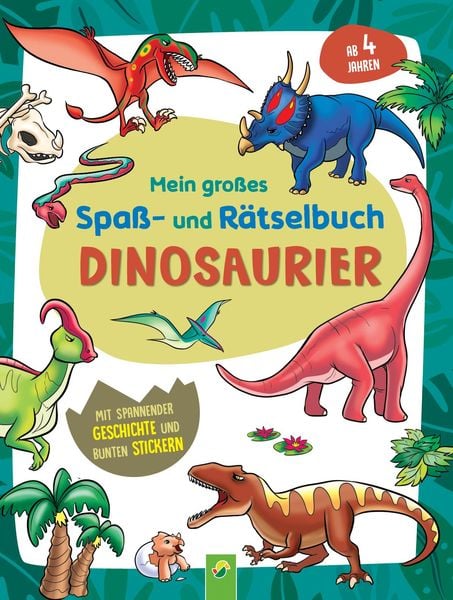 Produktbild: Mein gro&szlig;es Spa&szlig;- und R&auml;tselbuch Dinosaurier