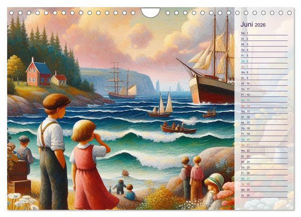 Produktbild: KINDERLAND (Wandkalender 2026 DIN A4 quer), CALVENDO Monatskalender